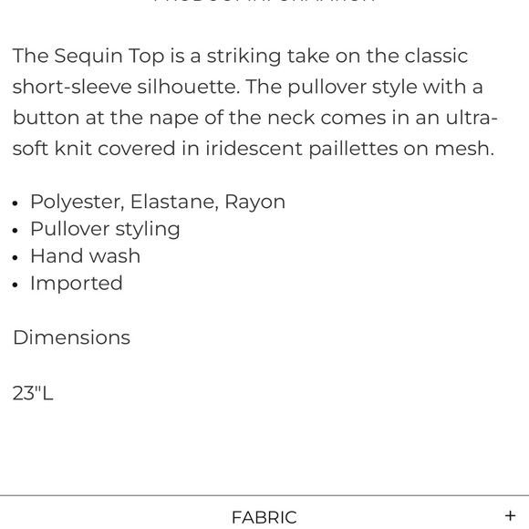 Eva Franco Sequin Tee size M black - Picture 6 of 6